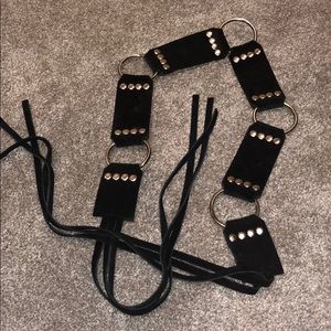Fringe Tie Belt